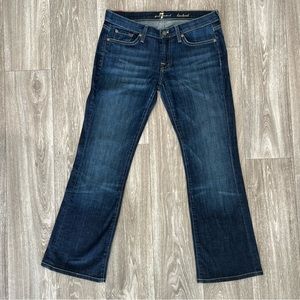 Jeans 7 For All Mankind Bootcut - Taille 27 Femme, Décoloré, Bas Évasés, Occasion Très Bon État